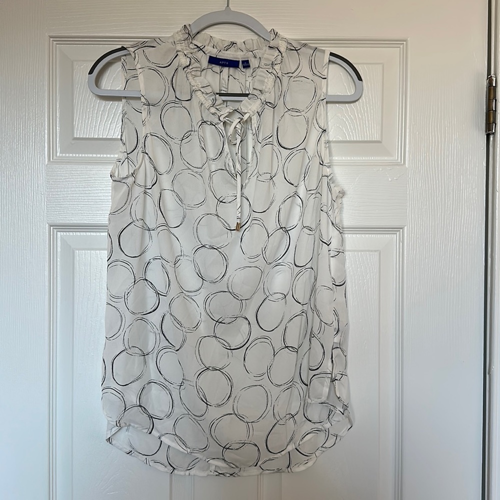 Apt 9 white work blouse. NWOT!